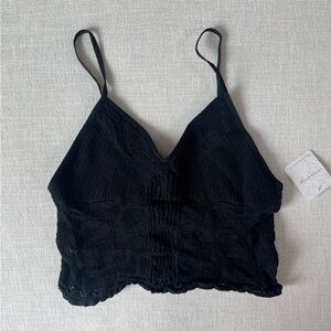 BRAND NEW Free People Black Lace Bralette